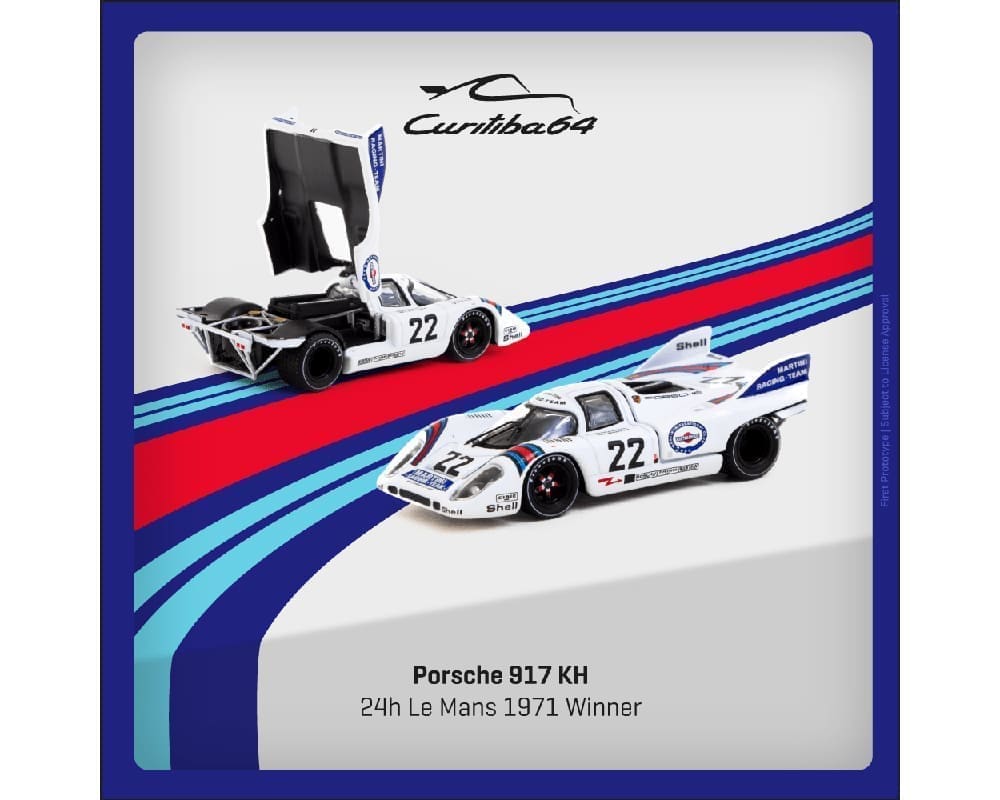 Curitiba 1:64 Porsche 917 KH 24h Le Mans 1971 Winner - CWB64-002-LMW22