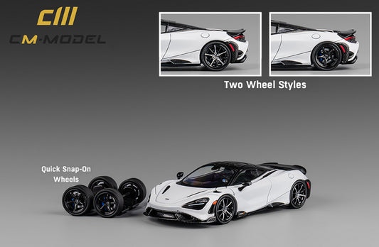 CM Model 1:64 McLaren 765LT - White with Carbon - Limited Edition - CM64-765LT-21