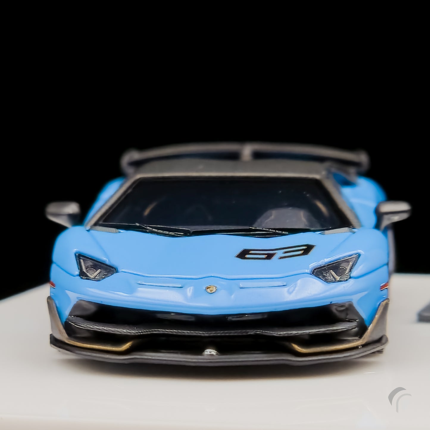 Tardis x Upfront Garage 1/64 Scale Lamborghini Aventador SVJ 63 Limited Edition Blue Ageris (Resin)
