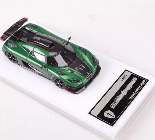 VMB Models 1:64 Scale Koenigsegg One1 Green - VMBK07-GREEN